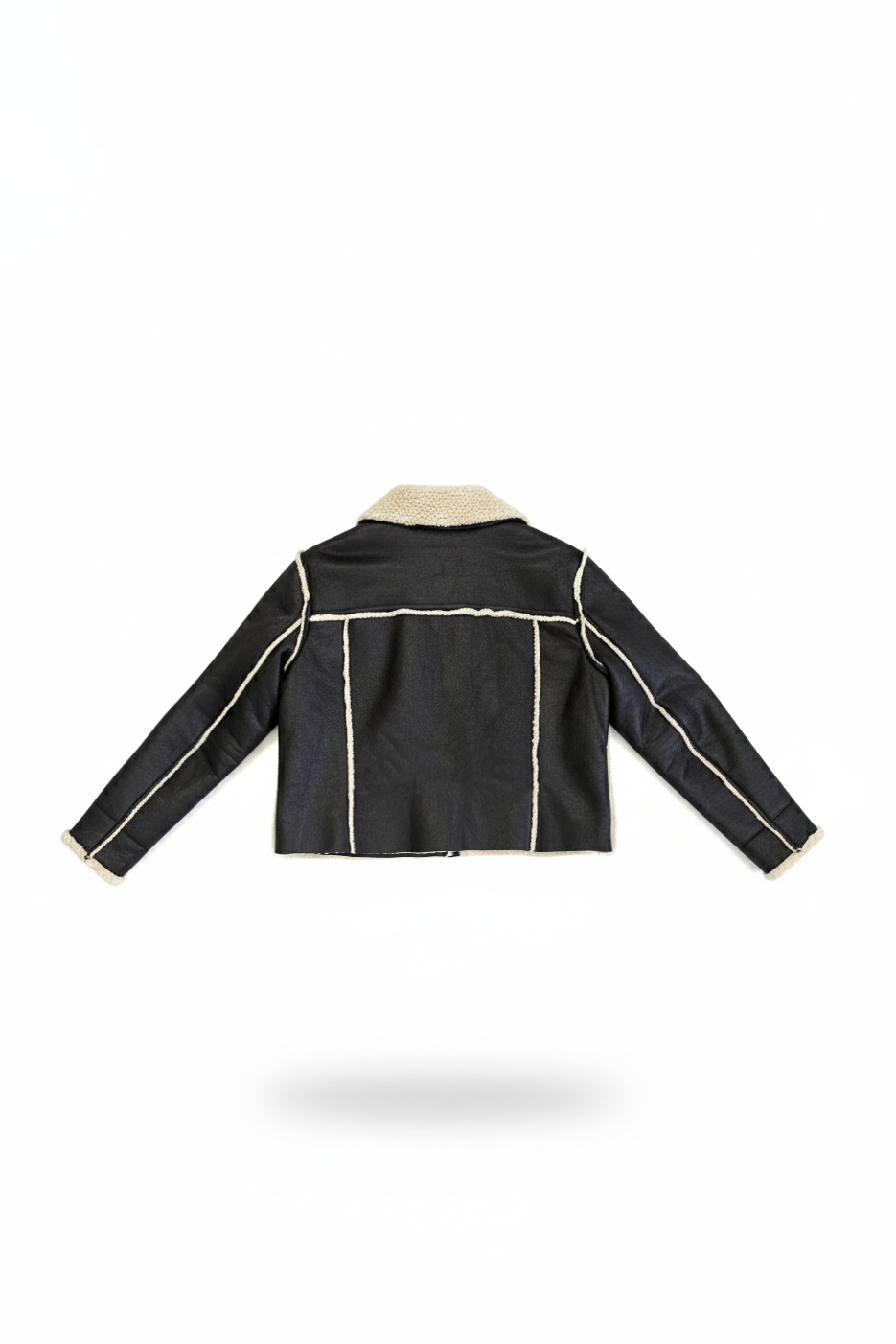 Kürk Astarlı Suni Deri Biker Ceket